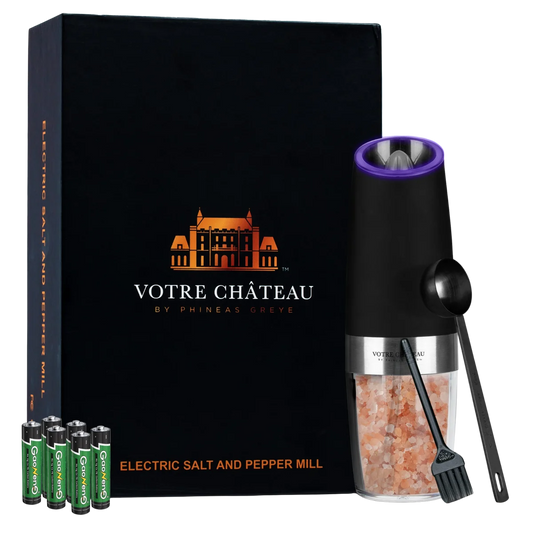 Votre Château Gravity Salt and Pepper Grinder with Batteries (Single)